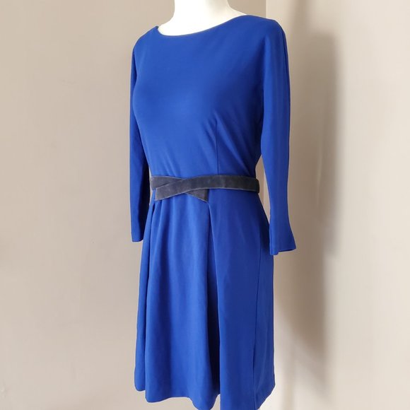 Anthropologie Girls From Savoy Blue Ponte Knit Dress (as Seen on Taylor Swift) - Picture 9 of 16